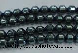 CHE976 15.5 inches 4*4mm plated hematite beads wholesale