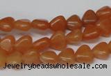 CHG02 15.5 inches 8*8mm heart red aventurine beads wholesale