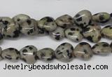 CHG03 15.5 inches 8*8mm heart dalmatian jasper beads wholesale