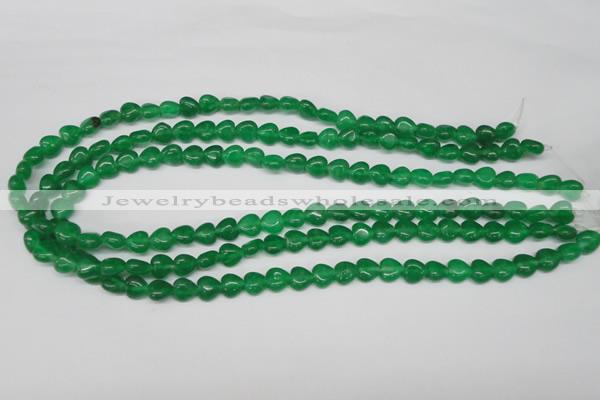 CHG04 15.5 inches 8*8mm heart dyed white jade beads wholesale