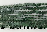 CHG104 15.5 inches 6mm flat heart African jade gemstone beads wholesale