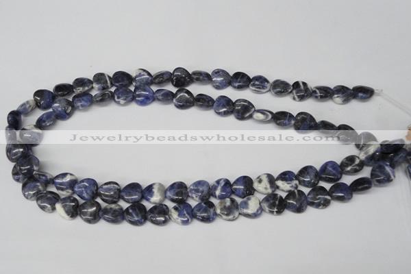 CHG11 15.5 inches 10*10mm heart sodalite gemstone beads wholesale