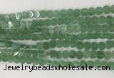 CHG114 15.5 inches 6mm flat heart green aventurine beads wholesale