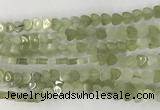 CHG116 15.5 inches 6mm flat heart New jade gemstone beads wholesale