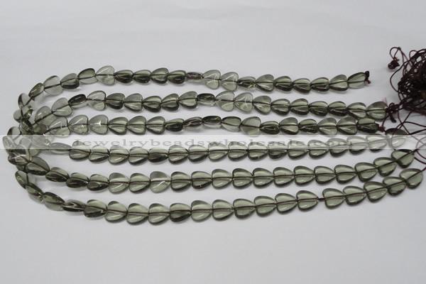 CHG18 15.5 inches 10*10mm heart synthetic smoky quartz beads wholesale