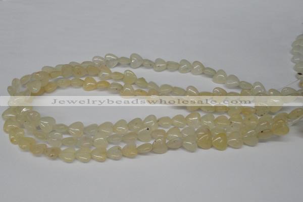 CHG21 15.5 inches 10*10mm heart yellow aventurine beads wholesale