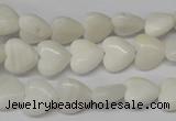 CHG22 15.5 inches 10*10mm heart shell beads wholesale