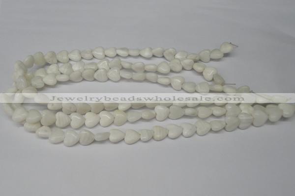 CHG22 15.5 inches 10*10mm heart shell beads wholesale