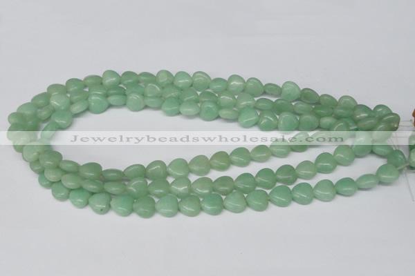 CHG26 15.5 inches 10*10mm heart green aventurine beads wholesale