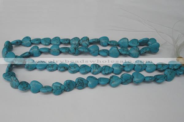 CHG31 15.5 inches 12*12mm heart turquoise beads wholesale