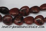 CHG36 15.5 inches 12*12mm heart mahogany obsidian beads wholesale