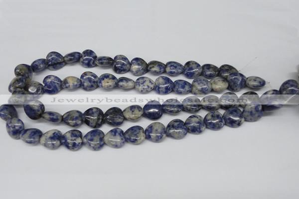 CHG43 15.5 inches 14*14mm heart sodalite gemstone beads wholesale