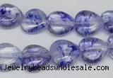 CHG44 15.5 inches 14*14mm heart dyed crystal beads wholesale