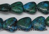 CHG61 15.5 inches 16*16mm heart dyed chrysocolla beads wholesale