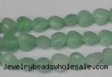 CHG90 15.5 inches 8*8mm faceted heart amazonite beads wholesale