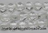 CHG92 15.5 inches 10*10mm faceted heart white crystal beads wholesale