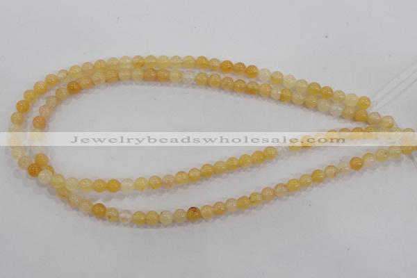 CHJ01 15.5 inches 4mm round honey jade stone beads wholesale