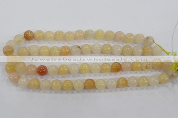 CHJ05 15.5 inches 12mm round honey jade stone beads wholesale