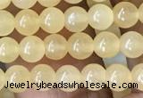 CHJ10 15.5 inches 4mm round honey jade beads wholesale