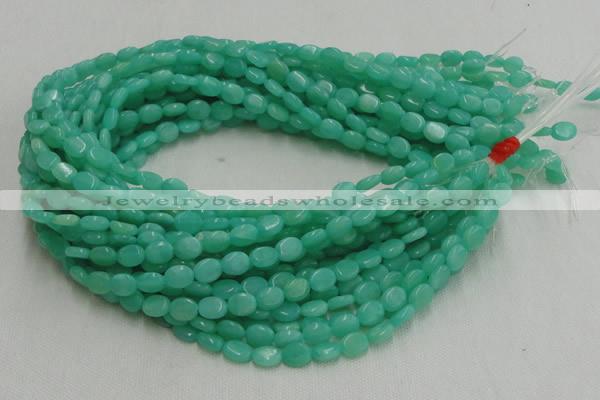 CHM07 16 inches 8*10mm oval green hemimorphite beads wholesale