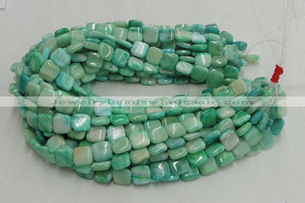 CHM08 16 inches 14*14mm square green hemimorphite beads wholesale