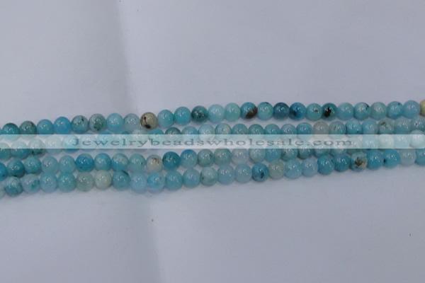 CHM201 15.5 inches 6mm round blue hemimorphite beads wholesale