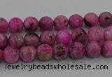 CHM220 15.5 inches 4mm round dyed hemimorphite beads wholesale