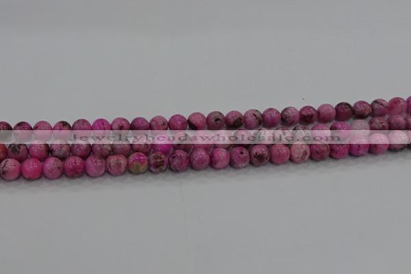 CHM221 15.5 inches 6mm round dyed hemimorphite beads wholesale