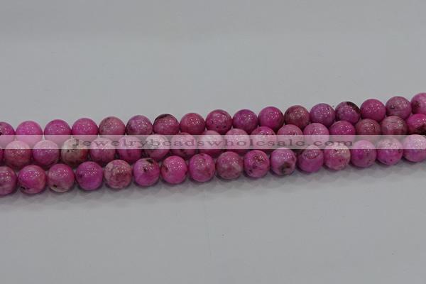 CHM223 15.5 inches 10mm round dyed hemimorphite beads wholesale