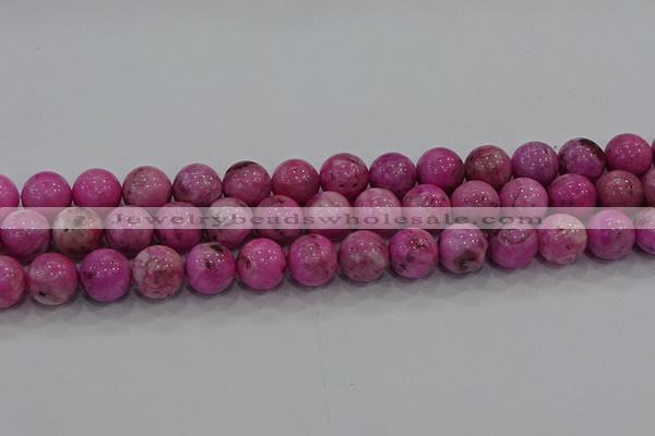 CHM225 15.5 inches 14mm round dyed hemimorphite beads wholesale