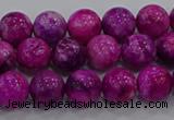 CHM230 15.5 inches 8mm round dyed hemimorphite beads wholesale