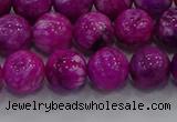 CHM232 15.5 inches 12mm round dyed hemimorphite beads wholesale