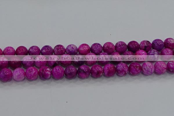 CHM233 15.5 inches 14mm round dyed hemimorphite beads wholesale