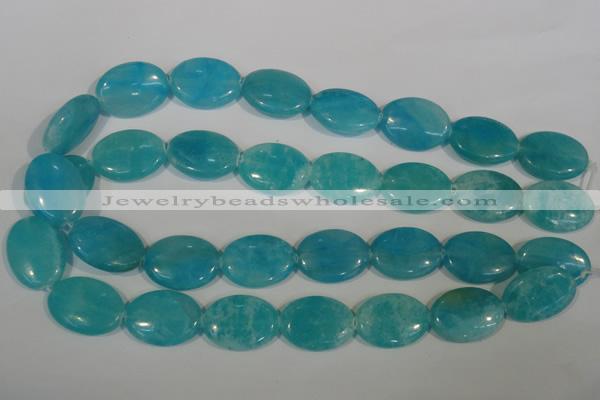 CHM28 15.5 inches 18*25mm oval blue hemimorphite beads wholesale