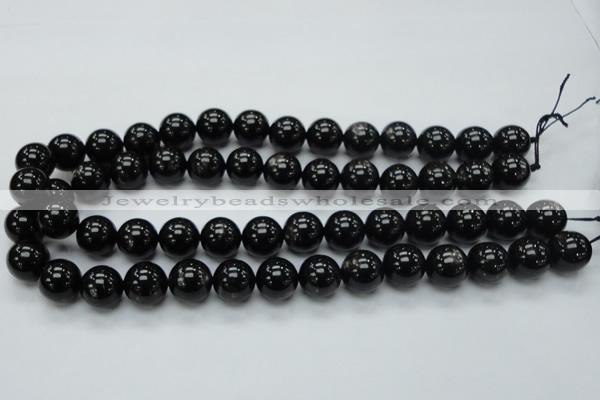 CHS02 15.5 inches 14mm round natural hypersthene gemstone beads