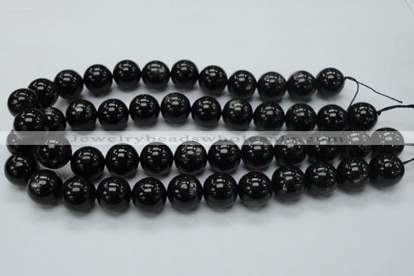 CHS03 15.5 inches 16mm round natural hypersthene gemstone beads