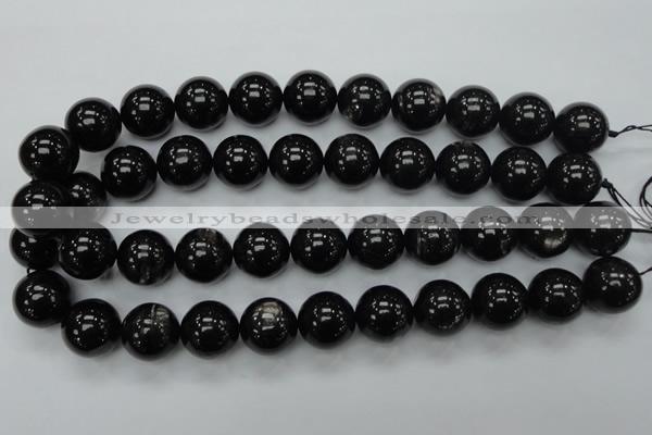 CHS04 15.5 inches 18mm round natural hypersthene gemstone beads