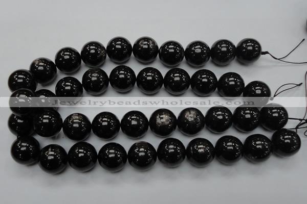 CHS05 15.5 inches 20mm round natural hypersthene gemstone beads