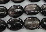 CHS74 15.5 inches 15*20mm oval natural hypersthene beads