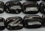 CHS92 15.5 inches 15*20mm rectangle natural hypersthene beads