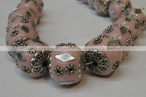 CIB100 17mm round fashion Indonesia jewelry beads wholesale