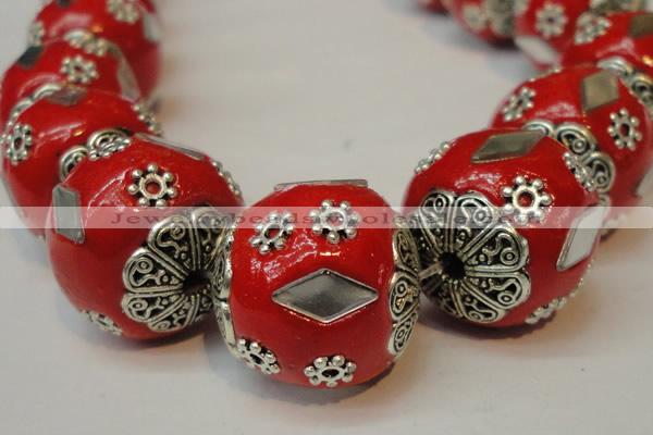 CIB101 17mm round fashion Indonesia jewelry beads wholesale