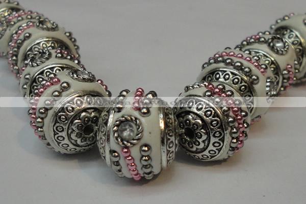 CIB110 18mm round fashion Indonesia jewelry beads wholesale