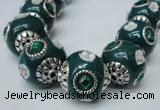 CIB115 18mm round fashion Indonesia jewelry beads wholesale