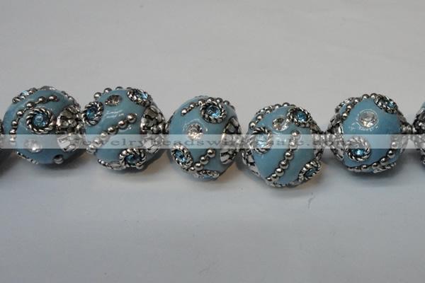 CIB123 19mm round fashion Indonesia jewelry beads wholesale