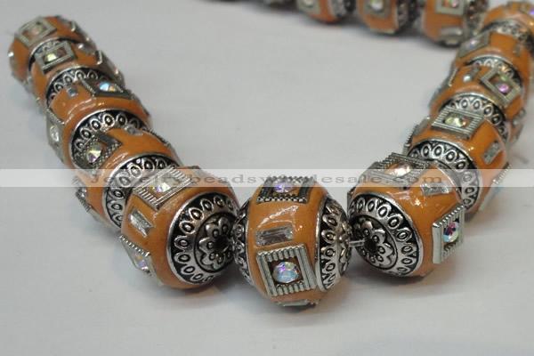 CIB133 18mm round fashion Indonesia jewelry beads wholesale