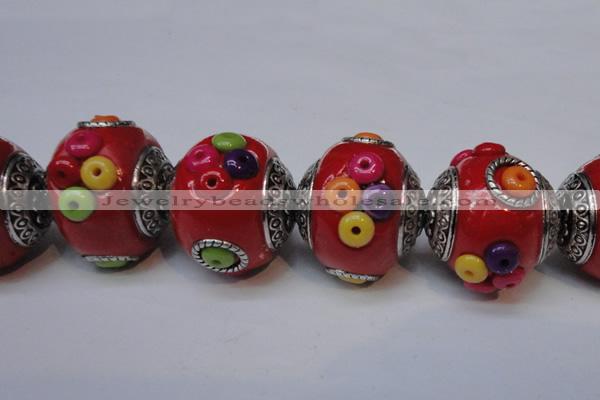 CIB150 21mm round fashion Indonesia jewelry beads wholesale