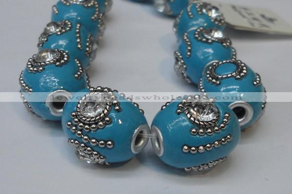 CIB160 19*22mm oval fashion Indonesia jewelry beads wholesale