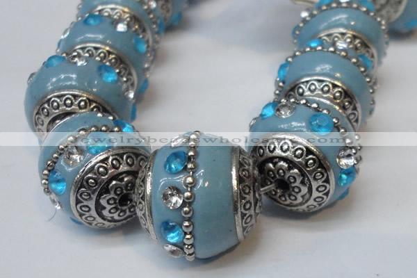 CIB170 19mm round fashion Indonesia jewelry beads wholesale