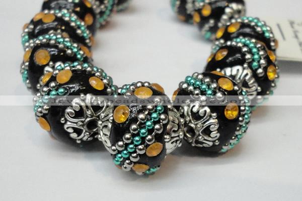 CIB180 18mm round fashion Indonesia jewelry beads wholesale